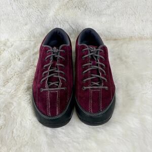L.L. Bean Suede Lace Up Comfort Walking Shoes Women's Size 8